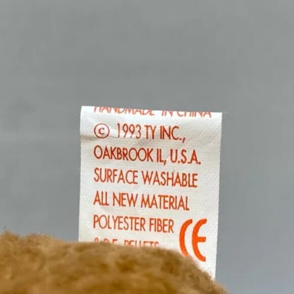 Ty Beanie Babies Curly The Bear Plush Toy - 4052 - Picture 8 of 9